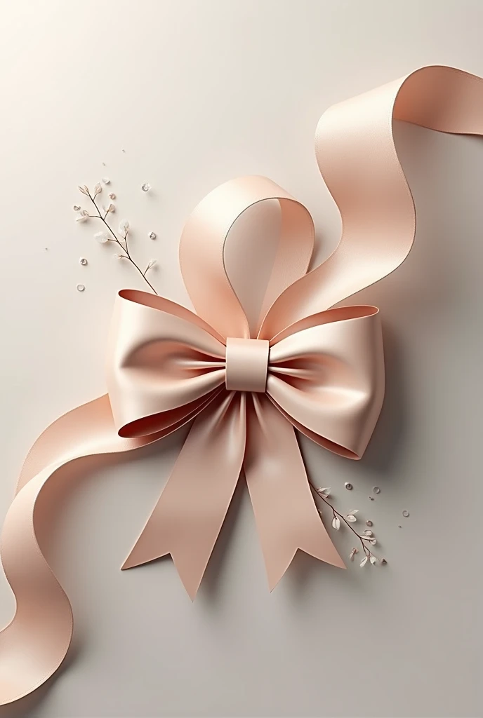 Elegant ribbon and bow decoration